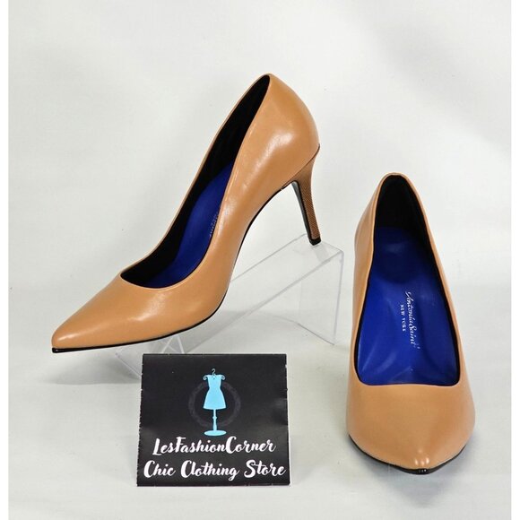 Antonia Saint NY Victoria Women's High Heel 3.5 Cushioned Nemi Tan Size 10 104 - Picture 1 of 16